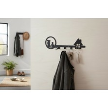 Normadia Pratik Kapı Arkası Askılık, Siyah, Çok Yönlü ve Şık Tasarım