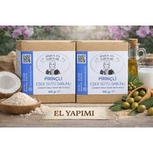 Şükran Ana Sabunları El Yapımı Pirinçli Eşek Sütü Sabunu 2'li Paket