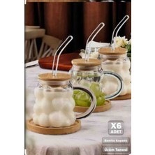 Taka Home Bambu Kapaklı Üzüm Bardak 6 Adet