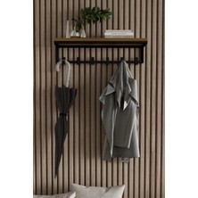 Normadia Şık Duvar Askısı, 6 Kanca ile Geniş ve Kullanışlı Depolama Alanı