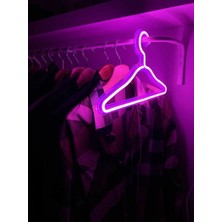 Normadia Renkli Neon Işıklı Elbise Askısı, Modern ve Şık Tasarım