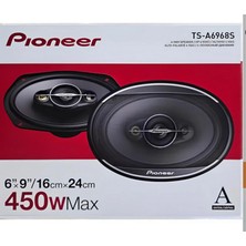 Pioneer Pıoneer TS-A6968S-450W Max / 90W RMS-6''X9''(16X24CM)-KALİTELİ-KAPAKLI Oval HOPARLÖR-2025 Seri