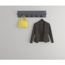 Normadia Antrasit Portmanto ve Elbise Askılığı, 80 Cm, Duvar Için Şık Tasarım