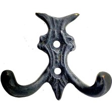İntora Antika Tarz Dekoratif Pirinç Koç Çiftli Askı - 50X55MM, Oksit