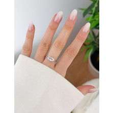 Venüs Design Çelik Tek Taş Yüzük (Ayarlanabilirdir)