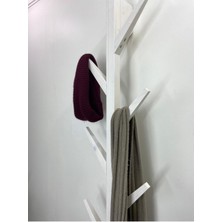 Normadia Ahşap Vestiyer, Dekoratif 8 Askılı Portmanto, Vintage Elbise Askısı