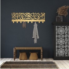 Normadia Şık Metal Askılık 74CM 6'lı Duvar ve Vestiyer Elbise Askısı