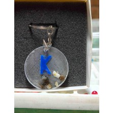 Miina Aksesuar Epoksi Isminize Özel Harf Anahtarlık