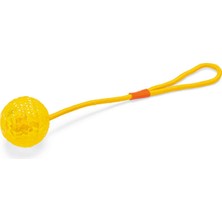 Karlie Snmswrld Karlıe Ipli Plastik Top Köpek Oyuncağı Sarı 16CM