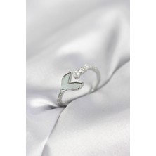 Nuvigo Gümüş Renk Balık Kuyruğu Model Kadın Yüzük - TJ-BYK4047