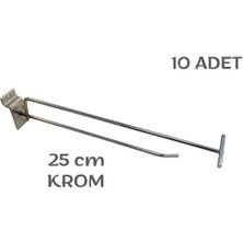 Normadia 10 Adet Ahşap Kanallı Pano ve Etiket Demiri Takma Tel Askılık Seti