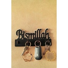 Normadia Ahşap Besmele Anahtar Askısı, Şık ve Kullanışlı Anahtar Tutucu