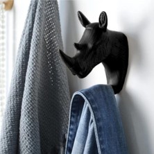 Normadia Gergedan Şekilli Duvar Askısı, Çanta ve Eşyalar Için Modern Dekor