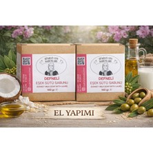 Şükran Ana Sabunları El Yapımı Defneli Eşek Sütü Sabunu 2'li Paket