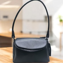 Valentina Victoria Hakiki Deri 3 Bölmeli  Omuz ve Çapraz Çanta