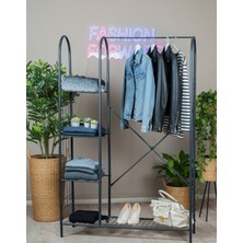 Normadia Pratik 5 Katlı Metal Raflı Çok Amaçlı Depolama Ünitesi