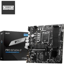 SHC4200 B760M-P Ddr5 6800MHZ 1xvga 1xhdmi 1xdp 2xm.2 USB 3.2 Matx 1700P (12. / 13. ve 14. Nesi̇l Işl