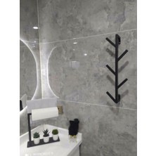 Normadia Şık ve Fonksiyonel 5 Askılı Metal Banyo ve Havlu Askılığı, 50CM