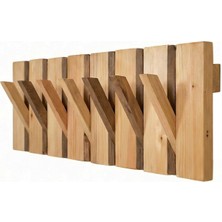 Normadia Şık Ahşap Duvar Askılığı, Bej ve Koyu Ceviz Renk Seçenekleri