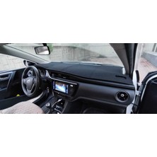 Özgürce Toyota Corolla 2012-2018 Iç Torpido Koruma Halısı Siyah Kenar