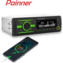 Özgürce Rgb Panel Oto Teyp Bluetooth Sd Aux 7 Renkli Amfi Çıkışlı