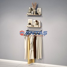 Normadia Modern Giyinme Odası ve Mağaza Raf Sistemi, Çok Fonksiyonlu Askılık Seti