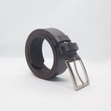 Paşala Leather Hakiki Deri Erkek Spor Kemer Kahve 3,5 cm Günlük Kullanıma Uygun Dayanıklı Tokalı Kutulu Teslimat