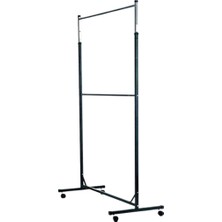 Normadia Çift Katlı Ayarlı Elbise Askılığı, Güçlü ve Şık Mağaza Stantı