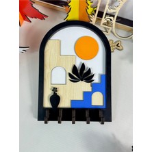 Normadia 3D Katmanlı Ahşap Dekoratif Merdiven Tasarımı Duvar Süsü