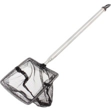 Liya Dikdörtgen Teleskop Akvaryum Balık Kepçesi 6.5 x 7.5 cm - 15-45 cm Sap