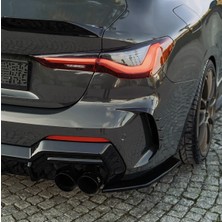 Aftermarket Bmw G22 G23 4 Serisi 2020+ M Paket Arka Flap Parlak Siyah 2 Parça