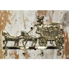 Normadia El Yapımı Pirinç Fayton Askı, Şık ve Zarif Dekoratif Askılık