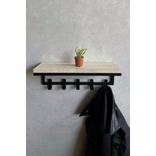 Normadia Modern Duvar Portmanto Askılığı ve Raf, Ceket, Şemsiye, Çanta, Havlu, Elbise, Posta ve Hol Askısı