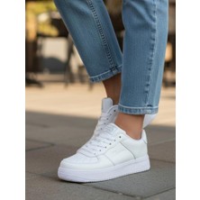 Ellaboni Fınster Wmn Beyaz Kadın Sneaker Cilt Spor Ayakkabı Sneaker