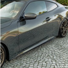 Aftermarket Bmw G22 G23 4 Serisi 2020+ M Paket Yan Marşpiyel Seti Parlak Siyah 2 Parça