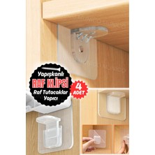 Normadia Set 4 Kendinden Yapışkanlı Köşe Raf Destekleri, Pratik ve Kolay Kullanım