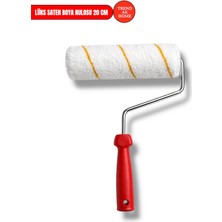 Trend Ak Home 20 cm Saten Boya Rulosu 4-6 mm Kısa Tüy Profesyonel Lüks Rulo Iz Bırakmaz