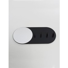 Normadia Yuvarlak Aynalı Pleksi Anahtarlık ve Organizör Seti