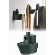 Normadia Yeşil Gemi Şekilli Duvar Askısı, 7cm, Pratik ve Şık Tasarım