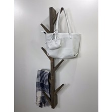 Normadia Ahşap Vestiyer, Dekoratif Portmanto, 8 Askılı Vintage Elbise Askısı