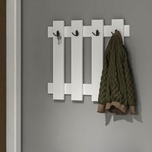 Normadia Beyaz Mdf Portmanto - Duvar Askılıkları, Şık ve Işlevsel Tasarım