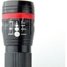 Power Ledli ve Zoomlu 2 Km Menzilli Alüminyum El Feneri - Lisinya