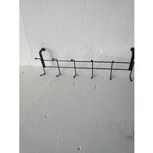 Normadia Pratik Kapı Arkası Askılık, 6 Gözlü, Siyah, Dayanıklı ve Şık Tasarım