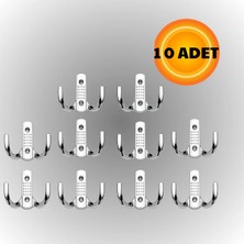 Normadia Noktalı Metal Askı, 10'lu Paket, Şık ve Dayanıklı Portmanto Askısı