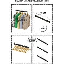 Normadia 3'lü Düz Duvara Monte Askılık Seti, Pratik ve Şık Dekorasyon Parçası