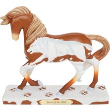 Astera Boyalı Midillilerin Izi - Kurdun Ruhu Heykelciği 17,1 Cm, Çok Renkli Reçine