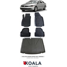 Özgürce Jetta 2011-2019 Koala Havuzlu Paspas ve Bagaj Havuzu Seti
