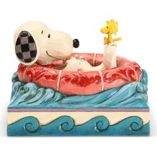 Astera Snoopy ve Woodstock Deniz Yatağında Heykelciği, 10 Cm, Reçine