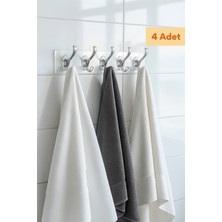 Normadia 4'lü Kendinden Yapışkanlı Şeffaf Askılık Seti, Kapı ve Duvar Için