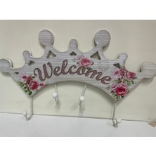 Normadia El Işlemeli Ahşap Özel Boyama Askılık, Şık ve Dayanıklı Tasarım